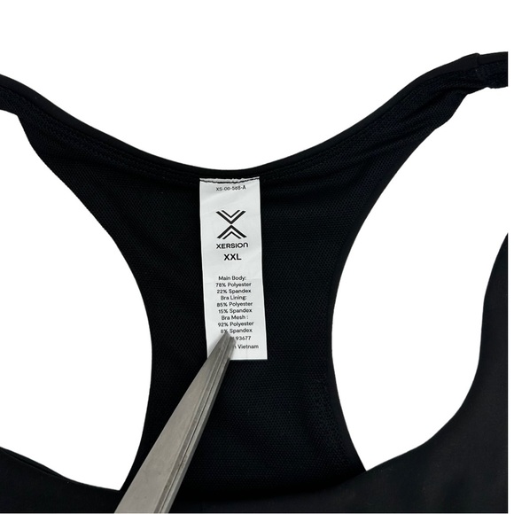 Xersion Women's Black Pink Light Support Longline Sports Bra Size XL XXL - Picture 10 of 13